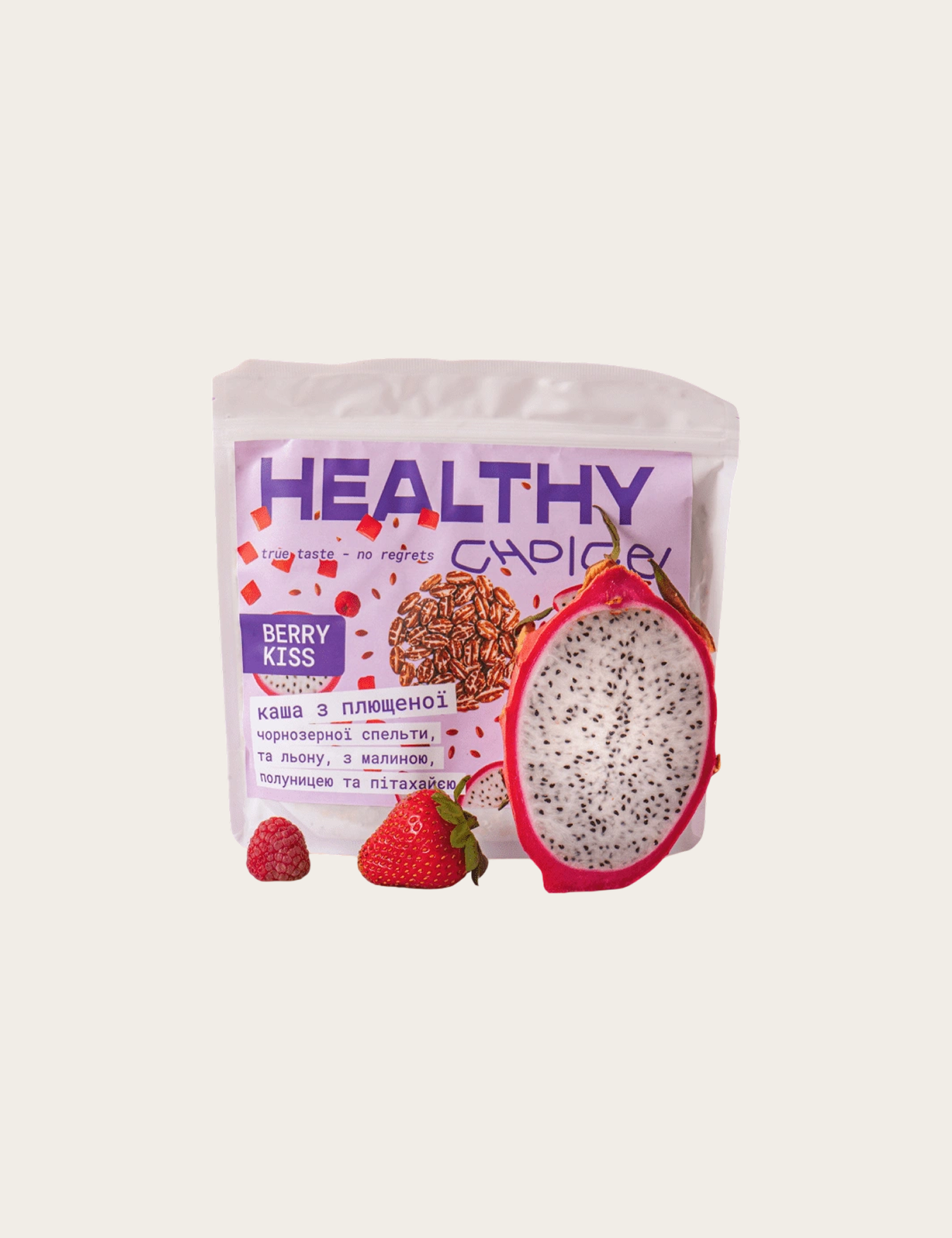 Каша Berry Kiss з чорнозерної спельти, ячменю та льону