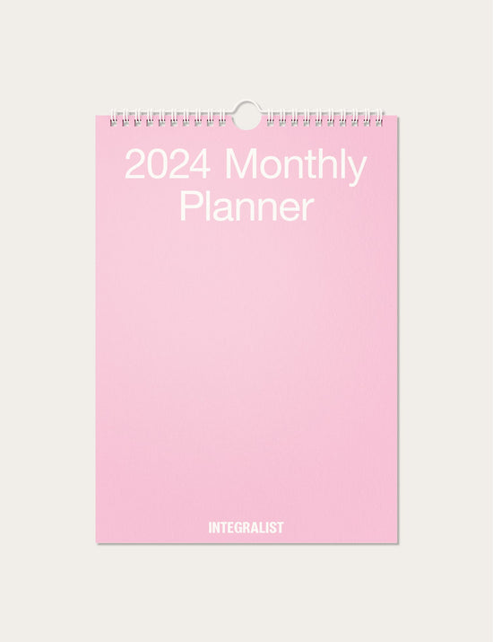 pink 2024 monthly calendar
