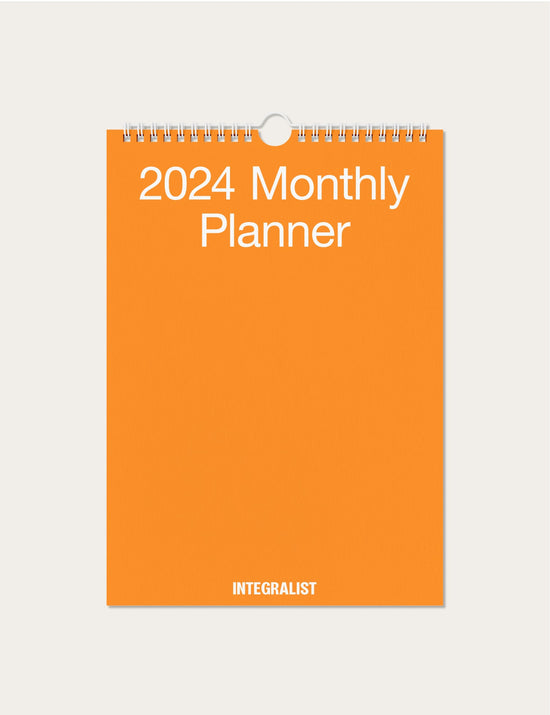 orange 2024 monthly planner